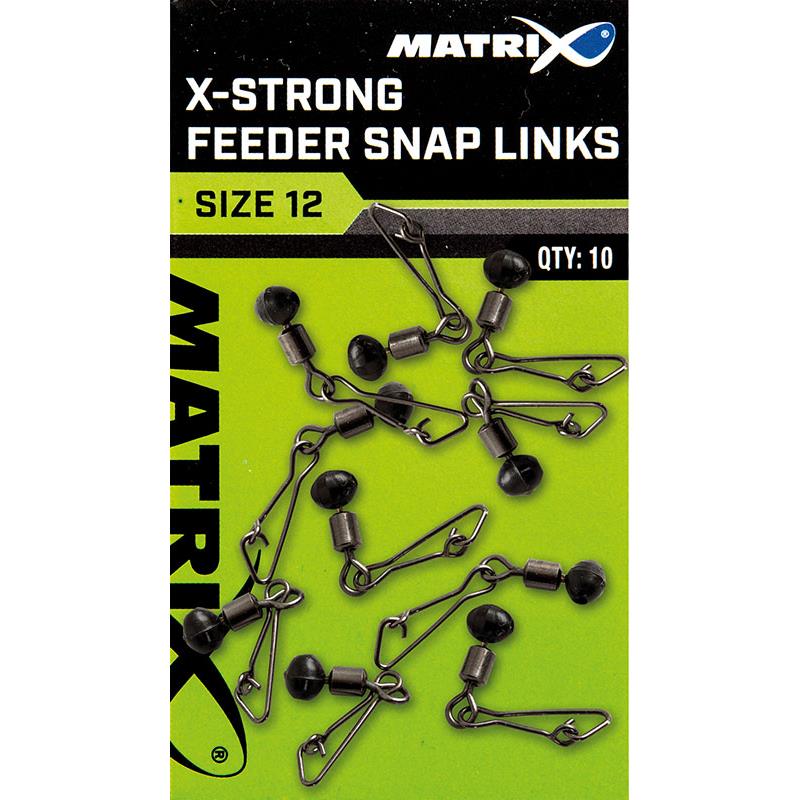 Émérillon Agrafe Fox Matrix X-Strong Feeder Bead Snap Links