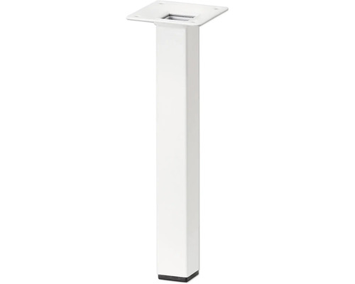 Tarrox tafelpoot, vierkant, 25 x 25 x 100 mm, wit
