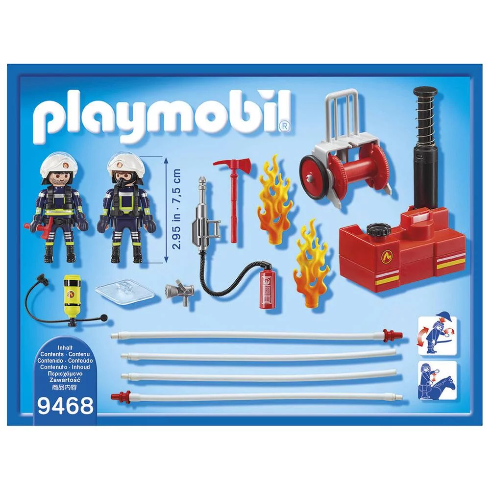 POMPIERS AVEC MATERIEL D'INCENDIE - 9468