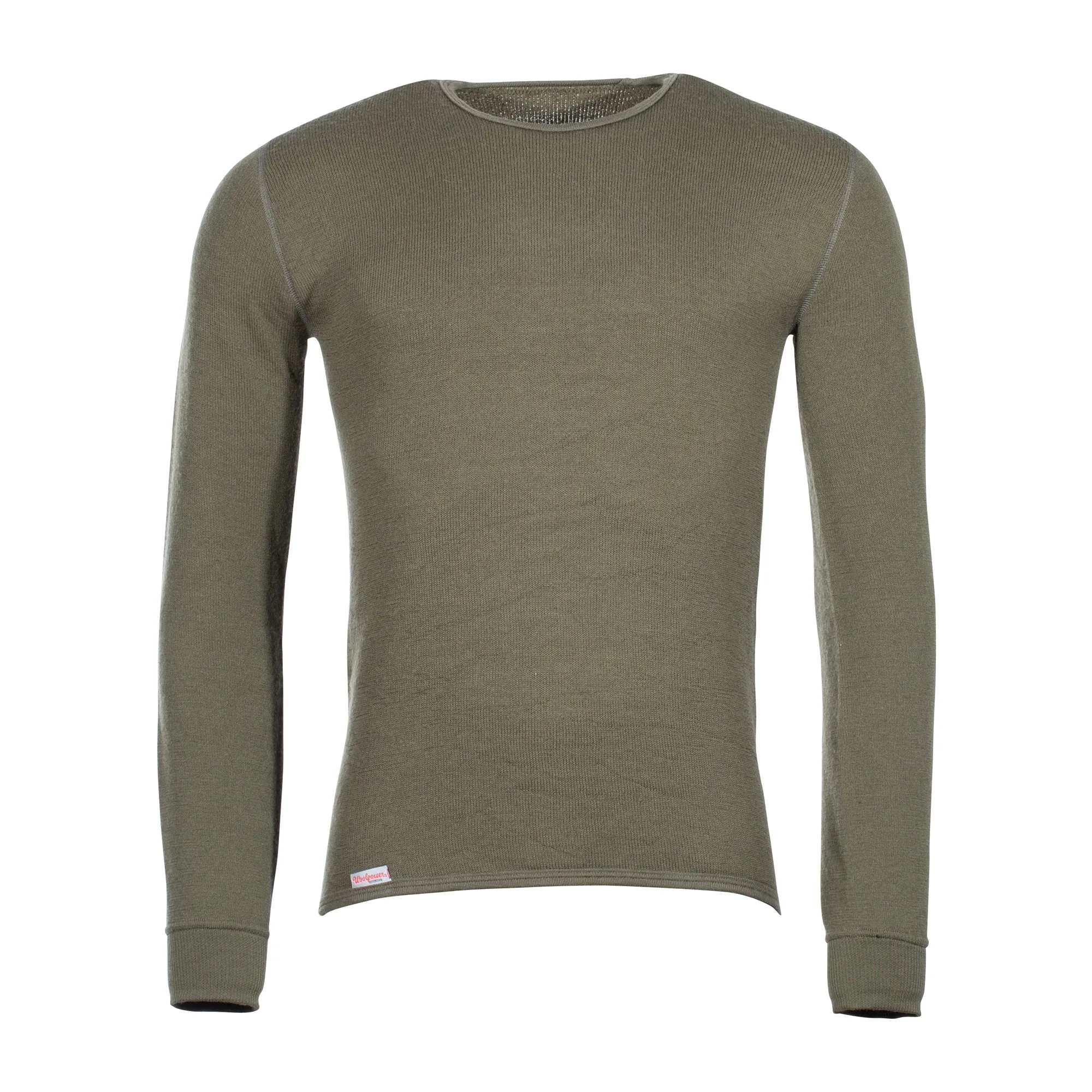 Woolpower -  Woolpower Unterhemd Crewneck Longsleeve 200 pine green
