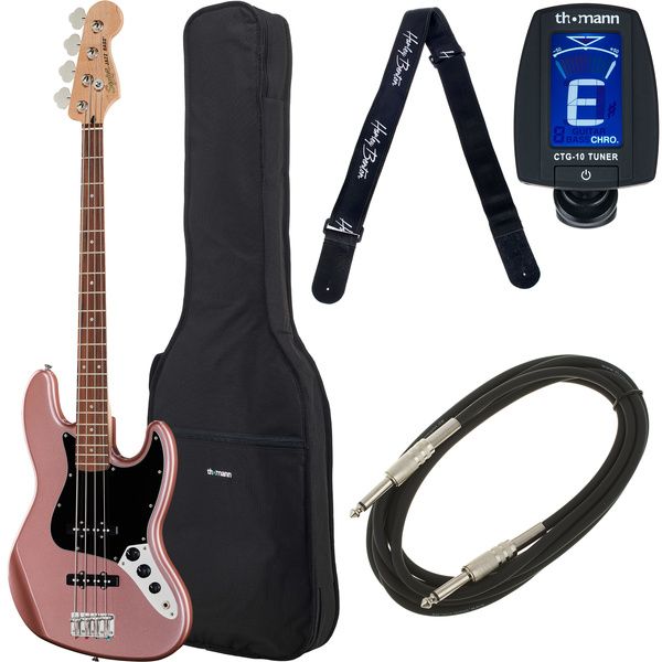 Squier Aff. Jazz Bass Burg. Mi Bundle