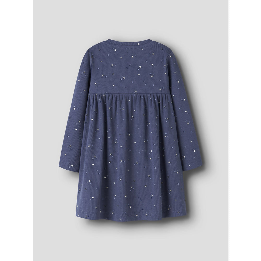Køb Name It Blue Indigo Nmfnelia Ls Kjole Pb