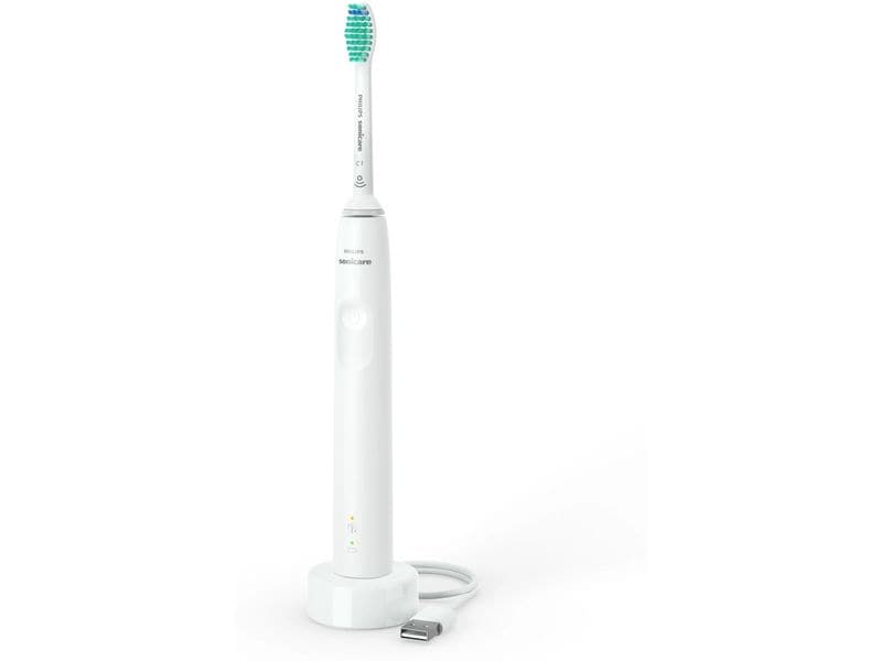 Philips Schallzahnbürste Duo Sonicare Series 3100 Weiss Elektrische Zahnbürste
