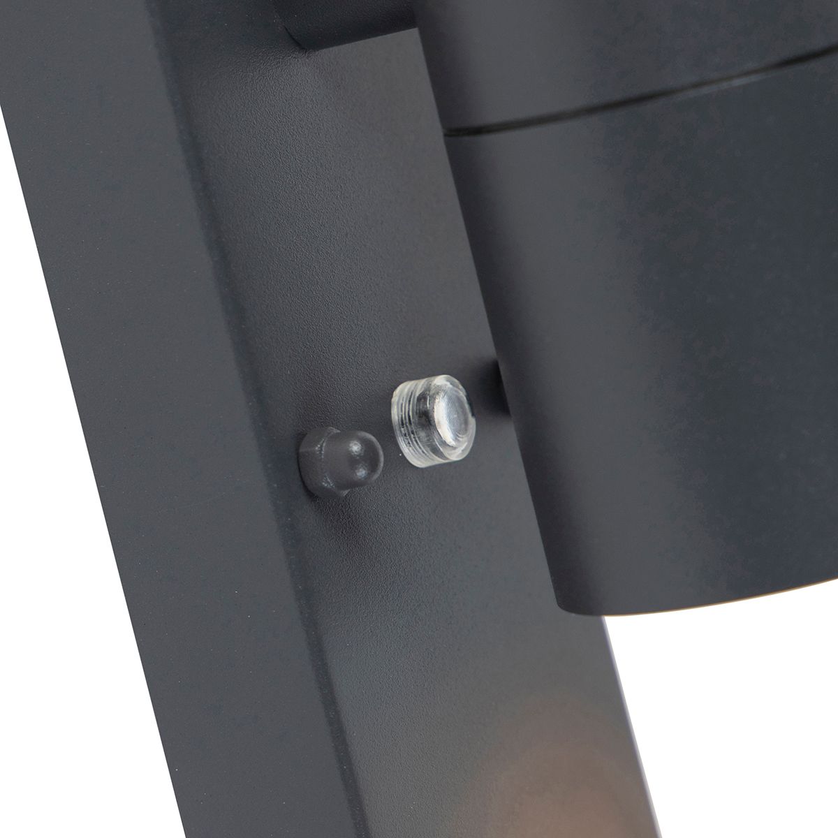 Set van 2 buiten wandlamp donkergrijs 2-lichts schemersensor - Duo