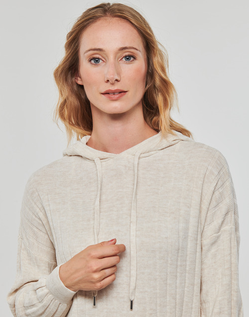 Only - ONLTESSA CAREY L/S HOOD DRESS NCA KNT - Beige
