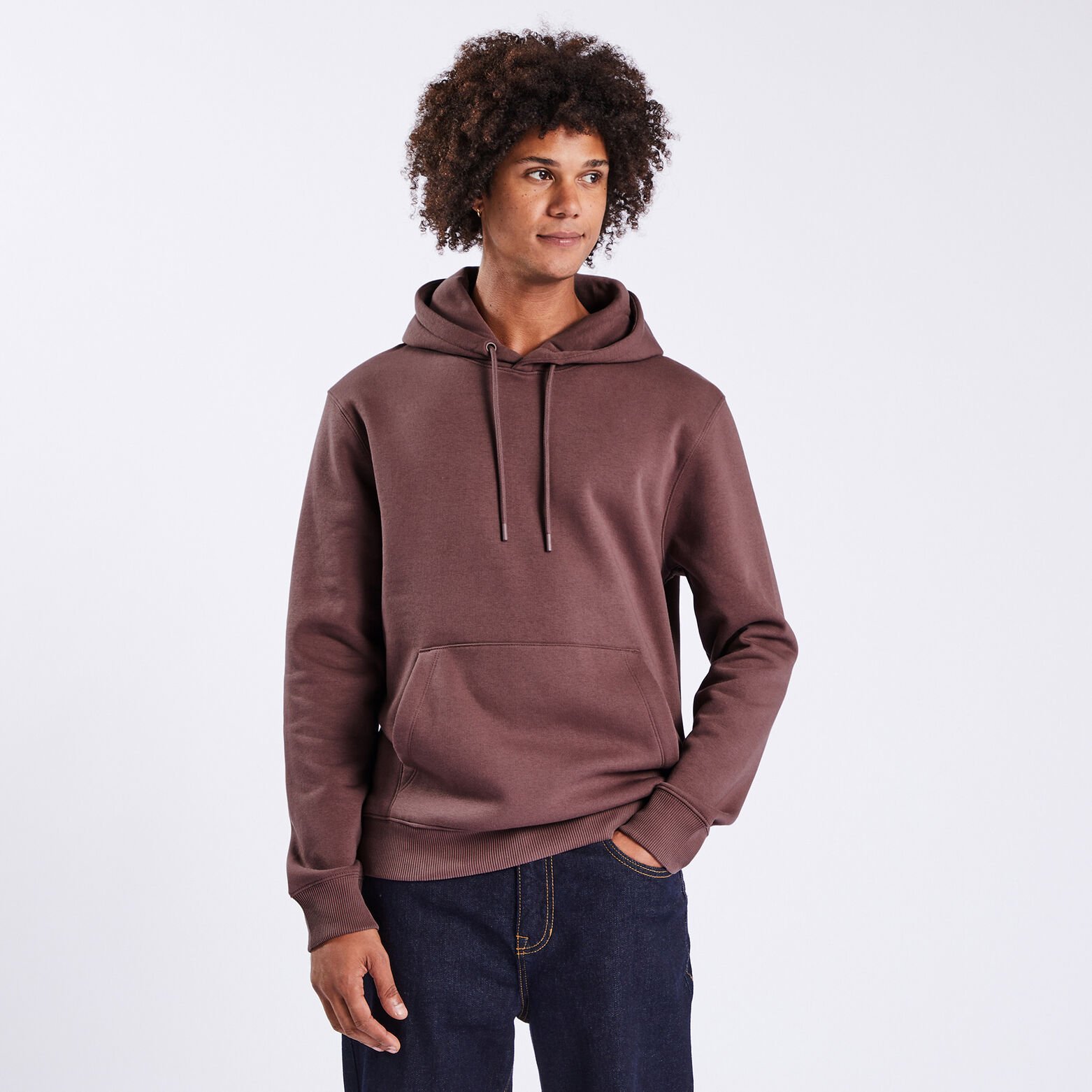 Sweat à capuche essentiel Violet