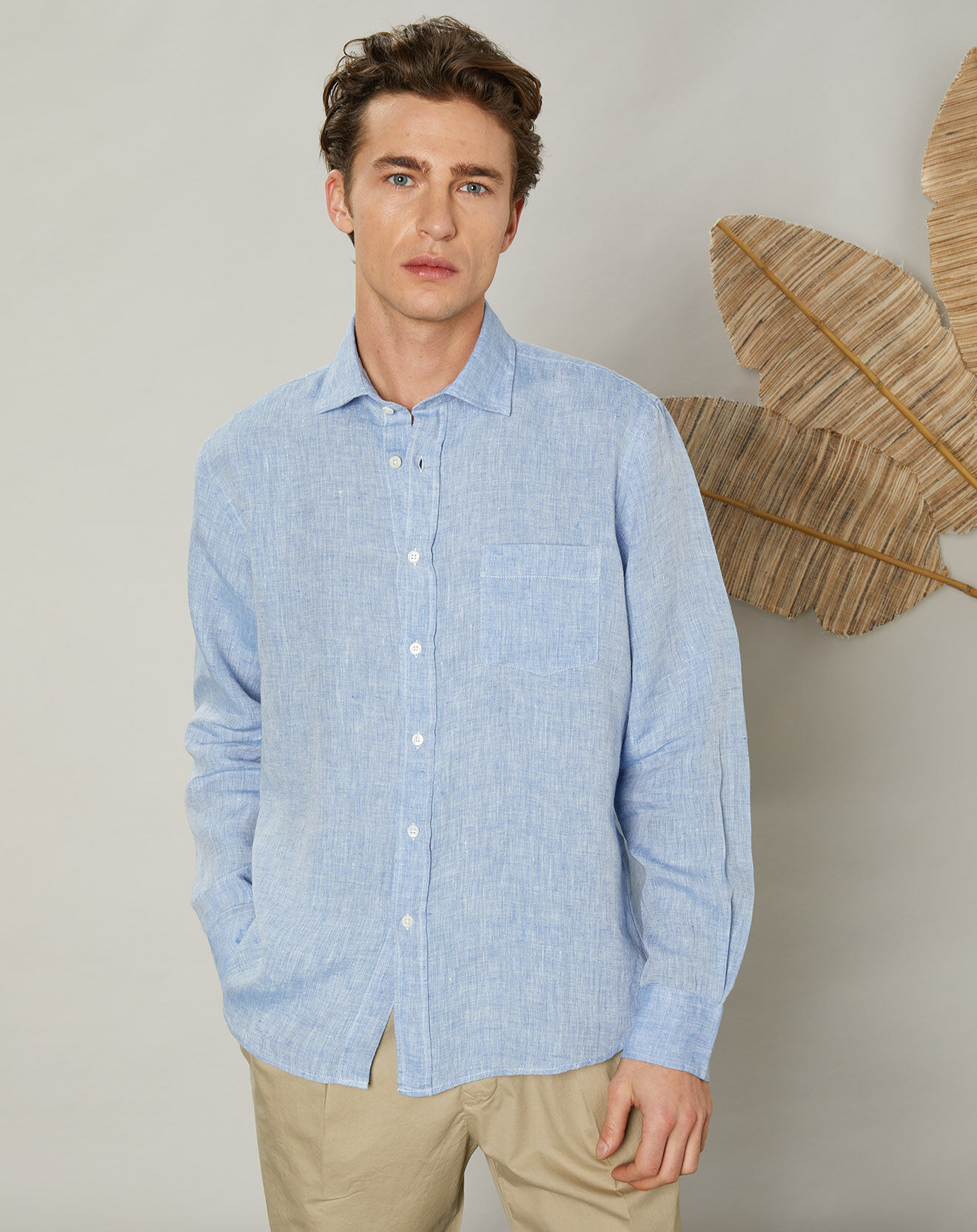 Hartford Chemise regular 100% Lin Paul chambray