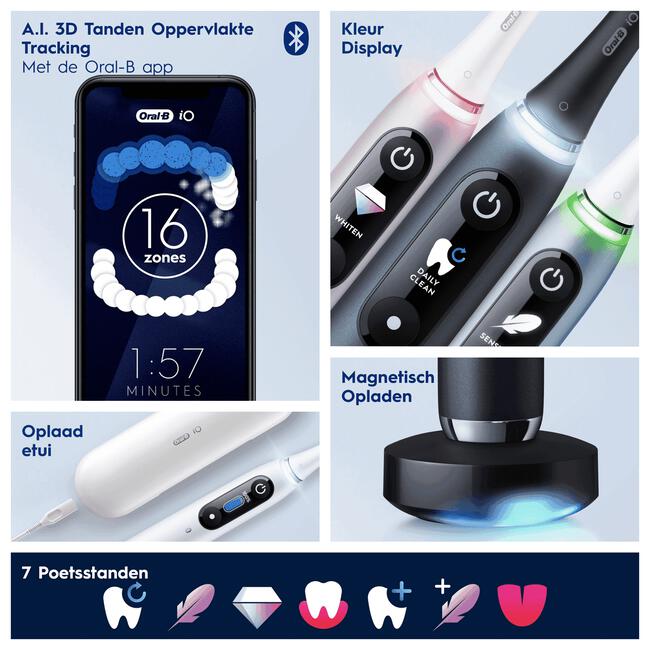 Oral-B iO 9S Zwart Elektrische Tandenborstel By Braun