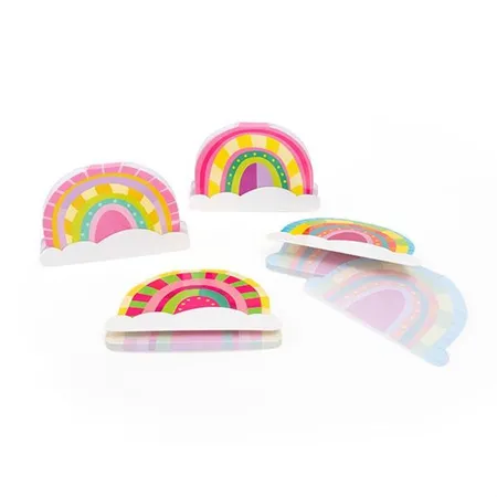Trendhaus GOOD FEELINGS Mini-Blöckchen Regenbogen 40 Blatt, 1 Stück, 4-fach sortiert
