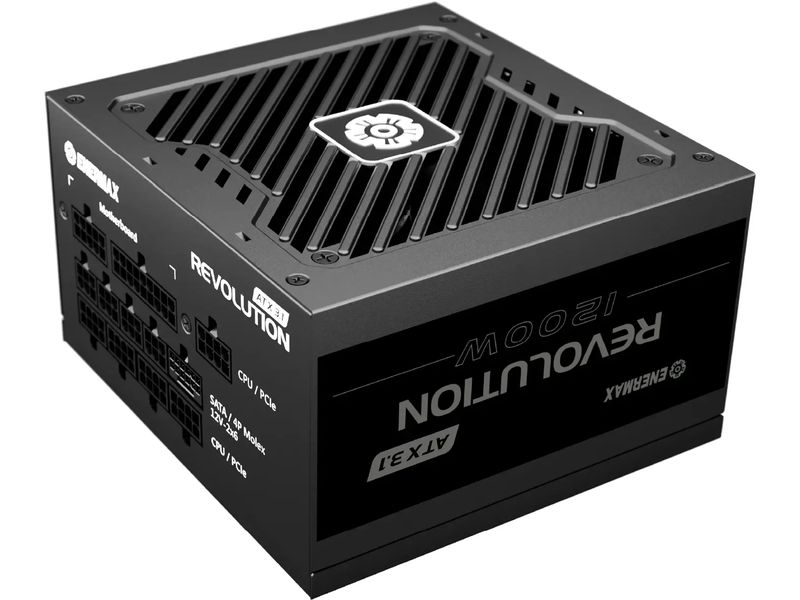 Enermax Netzteil Revolution ATX3.1 1200 W Vollmodulares 1200W Netzteil mit hoher Effizienz und ATX 3.1-Kompatibilität