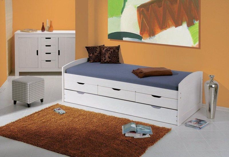 Kajuitbed Thomas 190cm - white wash
