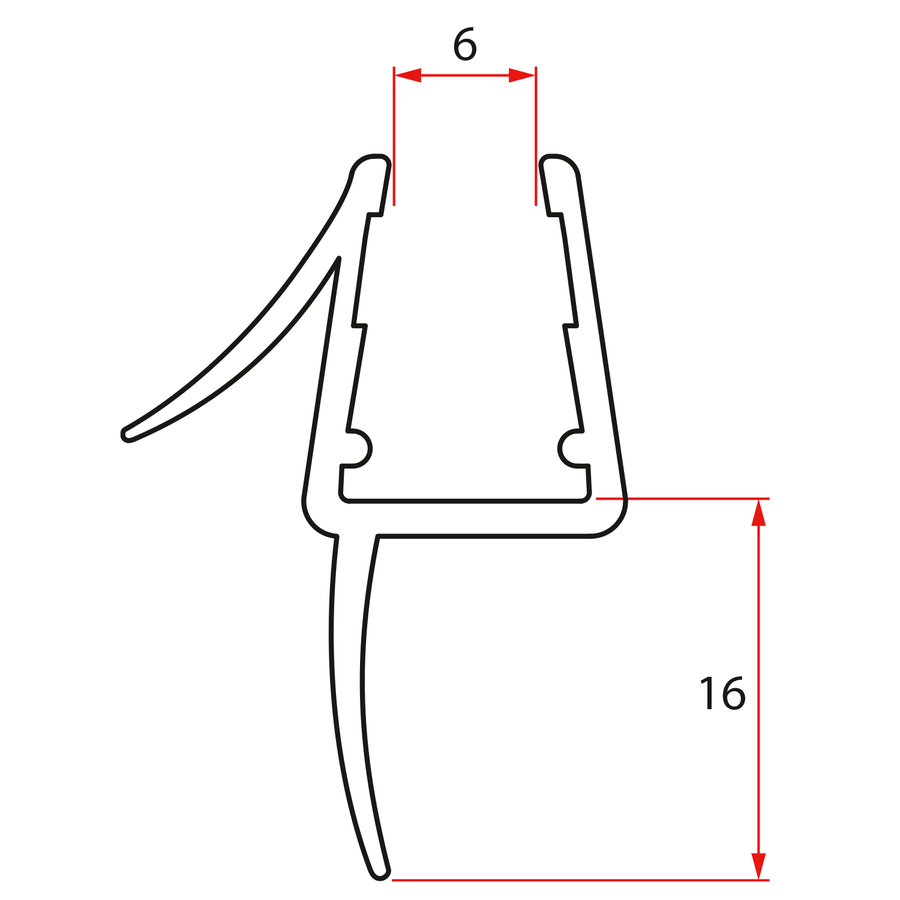 Sanigoods universele lekstrip 6mm