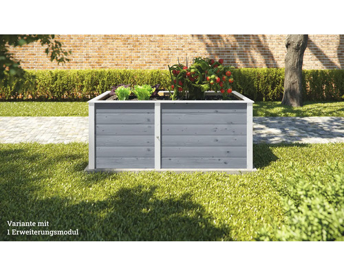 Uitbreidingsset voor verhoogd bed weka Modulair 67 x 69 x 69 cm grijs