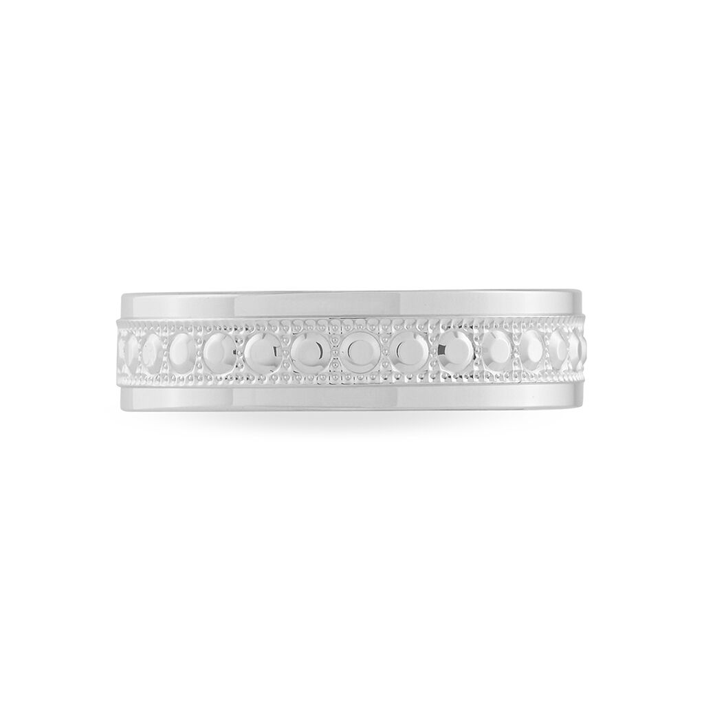 Alliance Alectrona Diamantee Ruban Plat Or Blanc