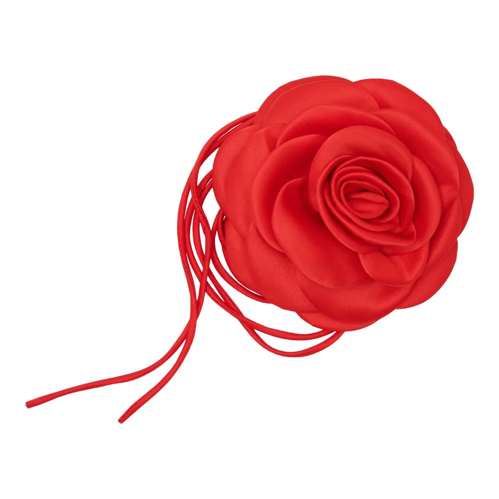 Pico  Giant Satin Rose String - Bright red
