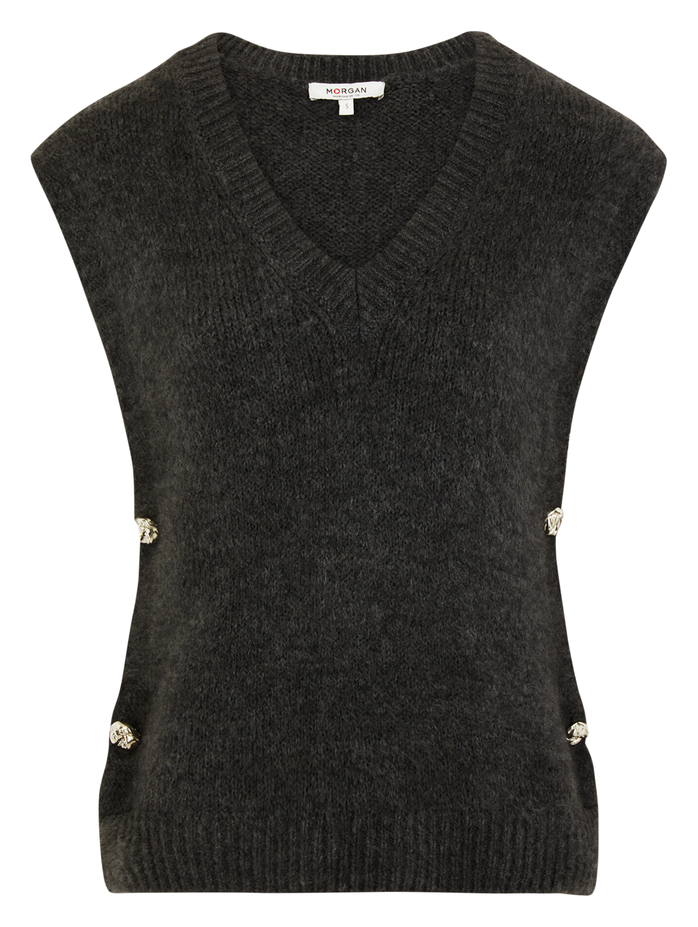 MPLUIE - Pull col V| Gris