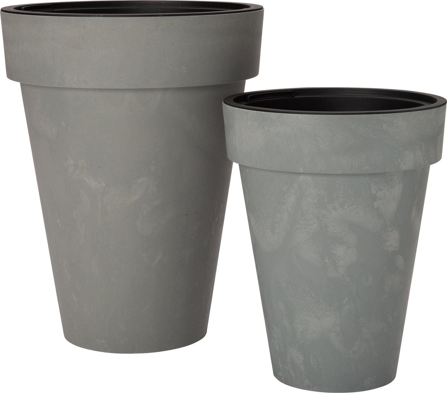 Intratuin bloempot Jinte grijs D 35 H 44 cm