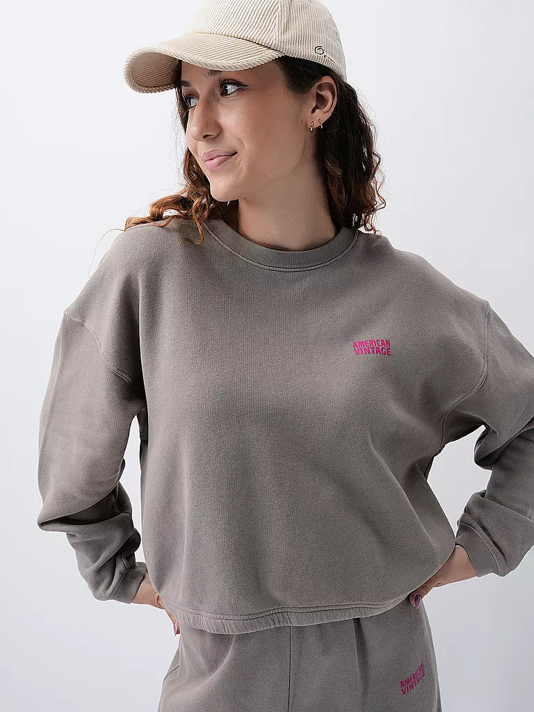 AMERICAN VINTAGE Sweatshirt IZUBIRD grau