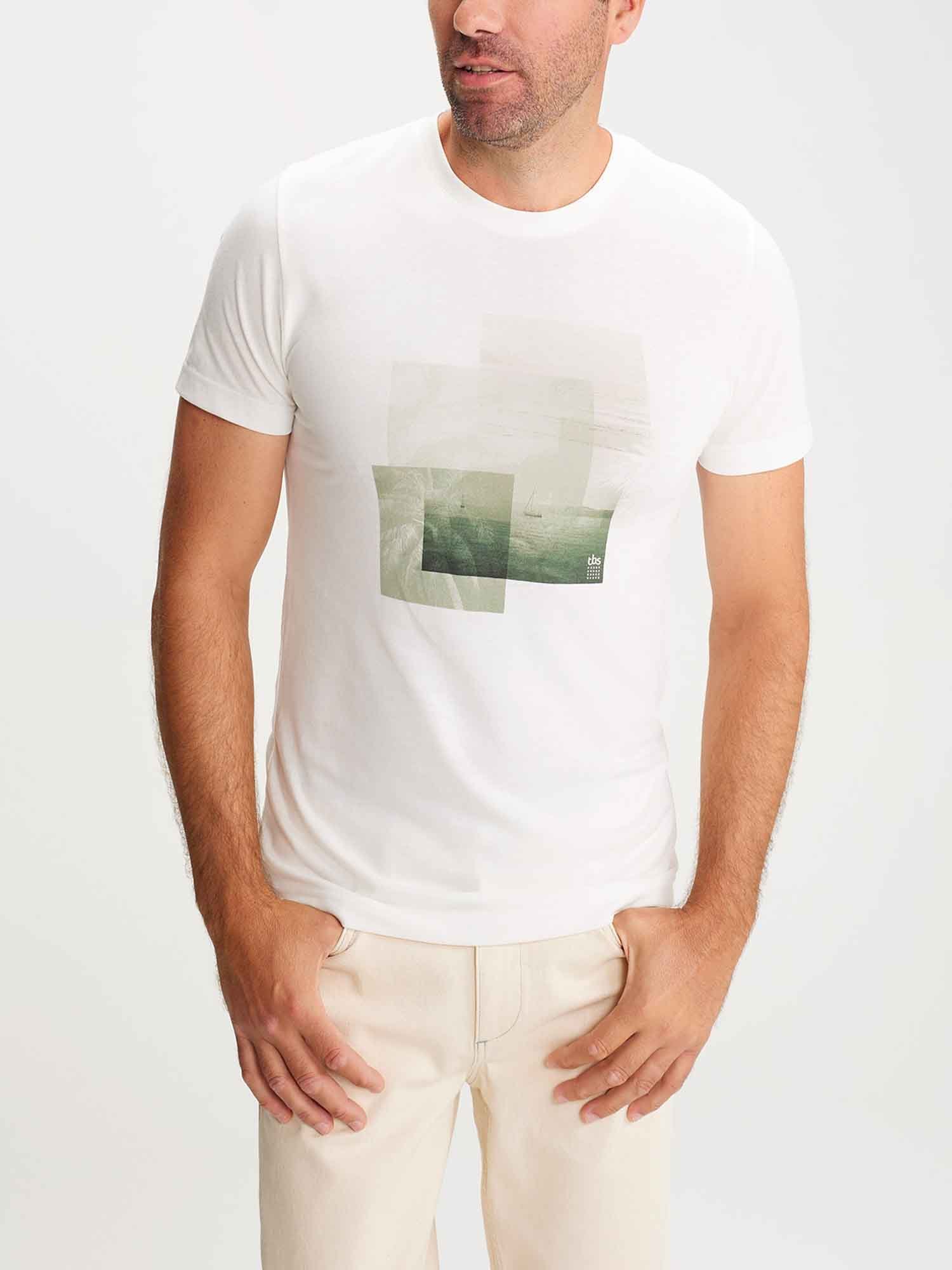 Tee Shirt Homme Manches Courtes Blanc
