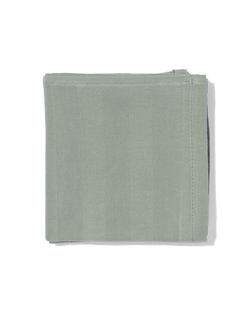 torchon 65x65 coton gris-vert