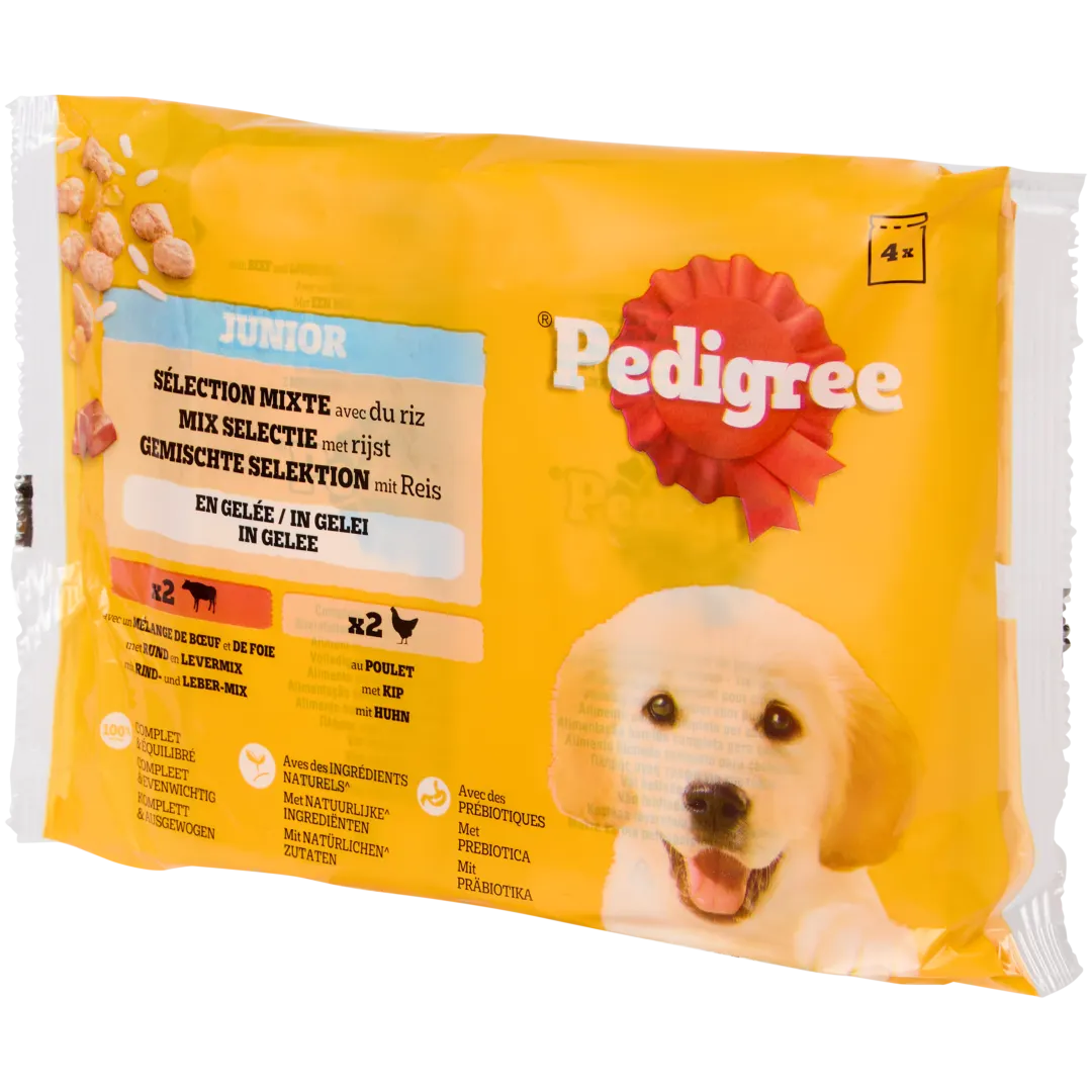 Nourriture en gelée pour chiots Pedigree Junior