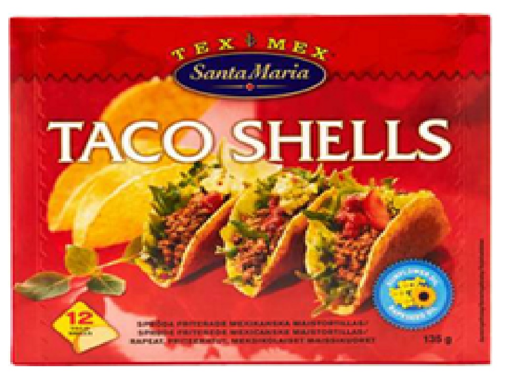 TACO SHELL SANTA MARIA AMARELO 135G