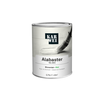 KARWEI binnenlak mat RAL 9003 alabaster 750 ml