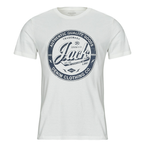 Jack & Jones - JJEJEANS TEE SS O-NECK - Ecru