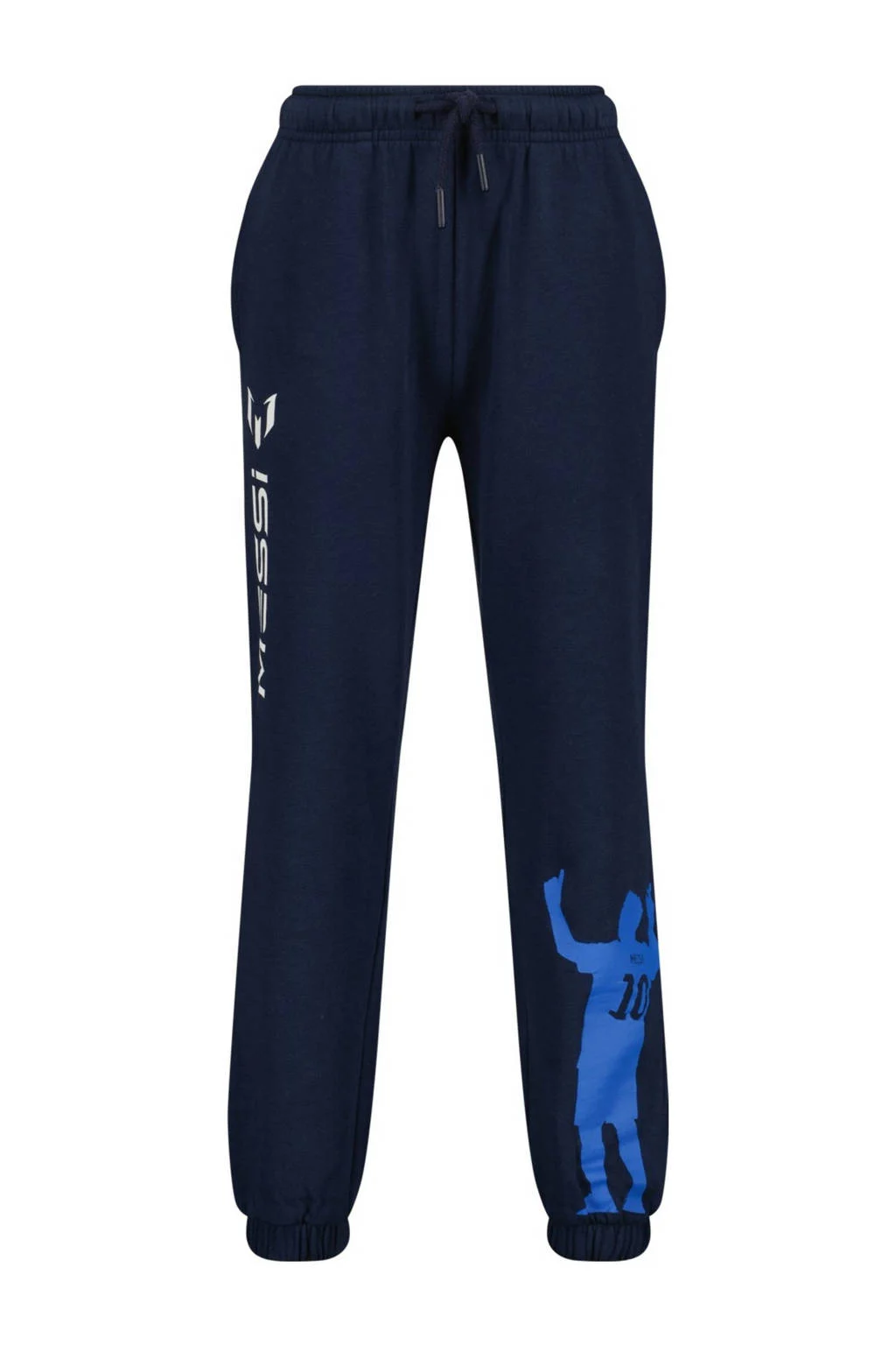 Messi loose fit joggingbroek Silhouette met printopdruk donkerblauw