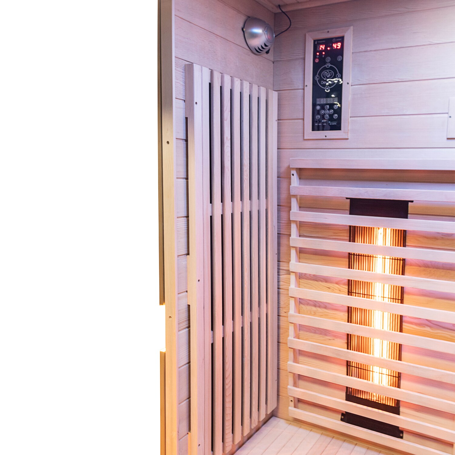Dewello® Infrarotkabine Infrarotsauna KINGSTON 130cm x 105cm inkl. 4 Vollspektrumstrahler, 2 Karbonstrahler, 2 Personen