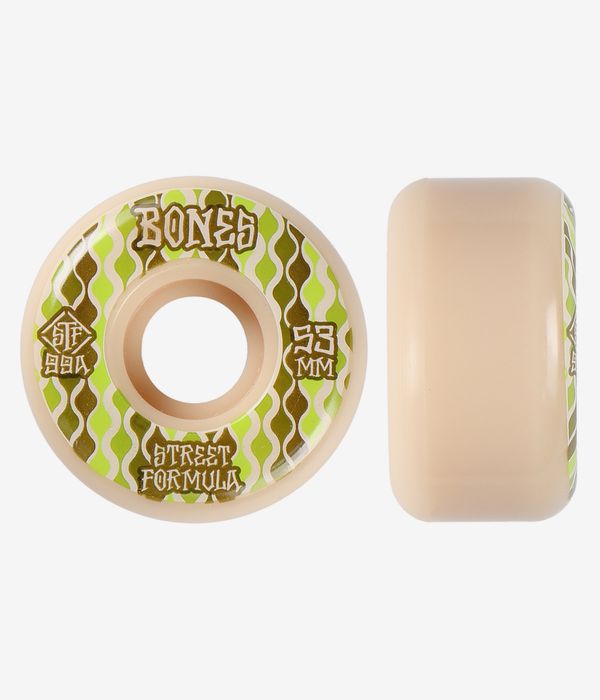 Bones STF Retros V2 Rollen (white green) 53mm 99A 4er Pack