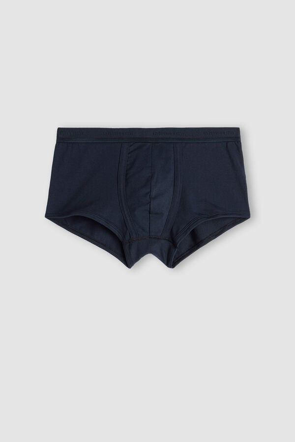 Cuecas boxer em algodão elástico Supima® com logotipo.