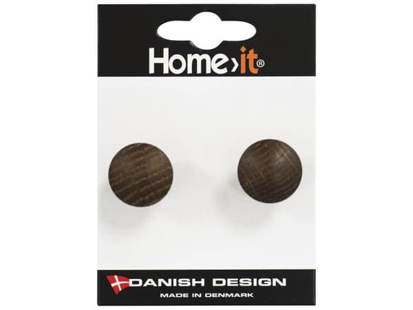HOME It® træknop Ø25 mm røget eg 2-pak