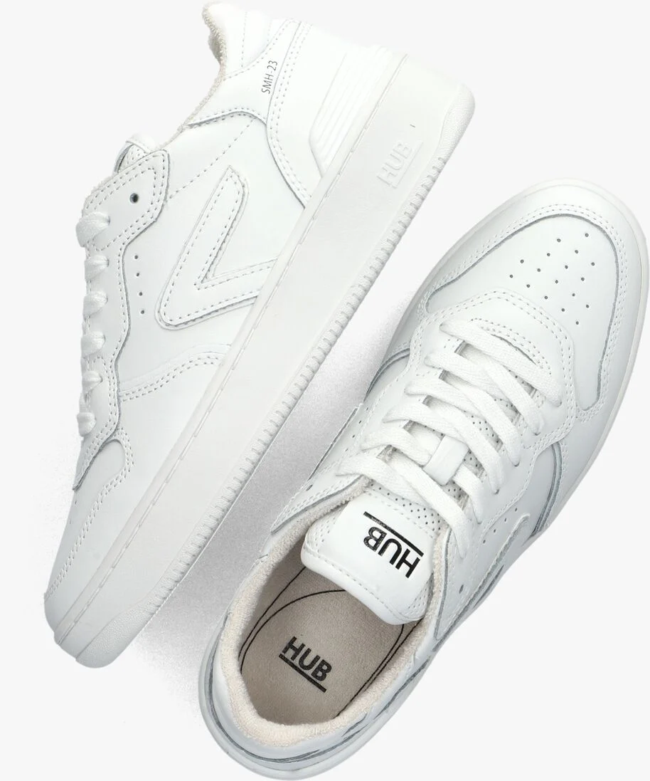 HUB witte hub lage sneakers smash