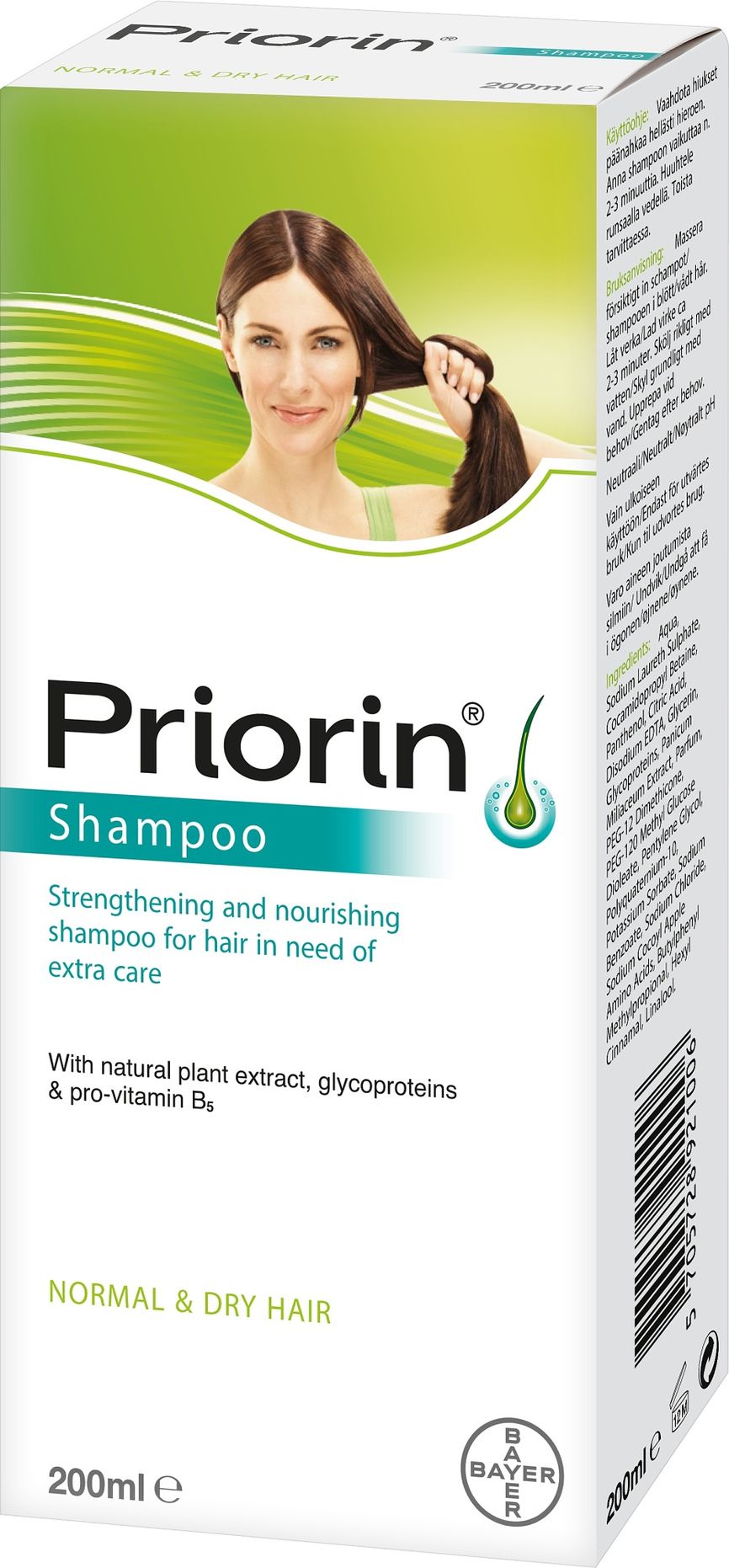 Priorin Shampoo for normalt og tørt hår 200 ml