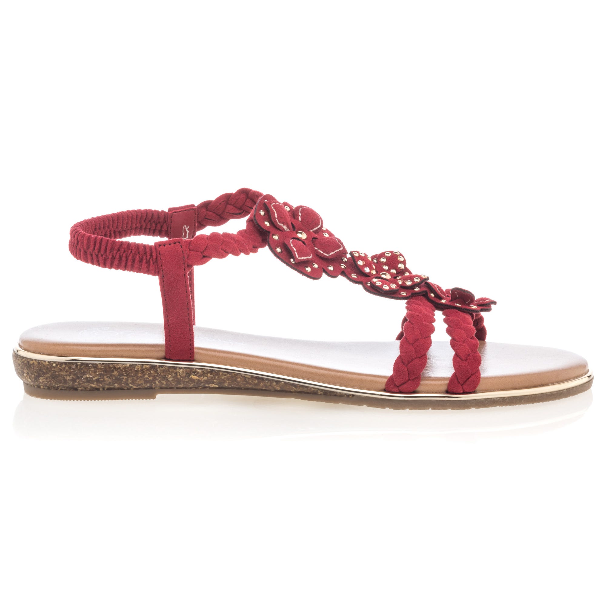 Nu-pieds Femme rouge