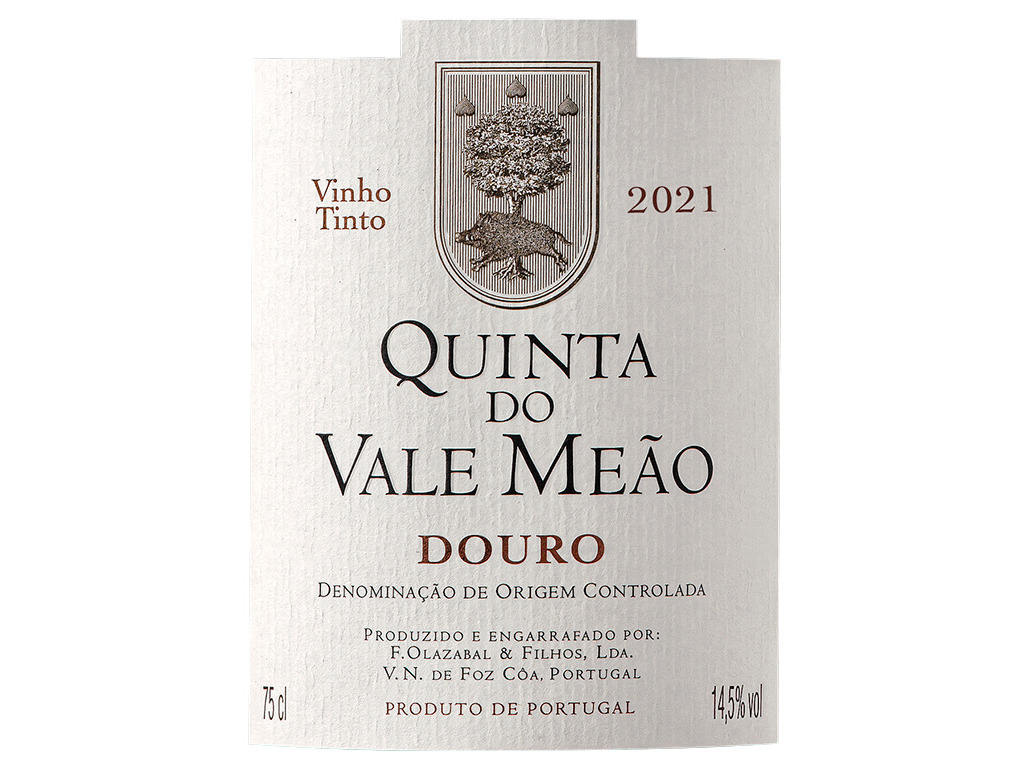 VINHO TINTO QUINTA VALE MEÃO DOURO 2021 0.75L