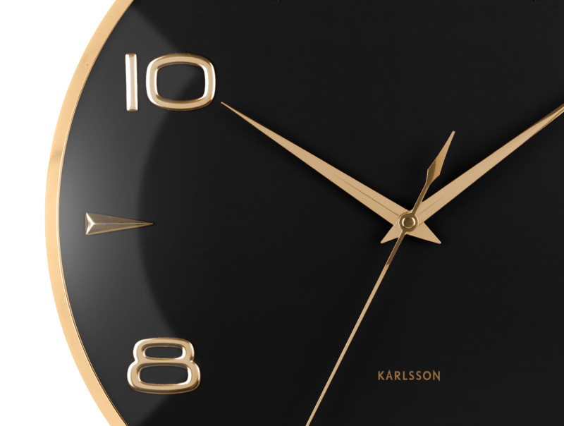 Wall Clock Sienna Glow KA6017BK Black