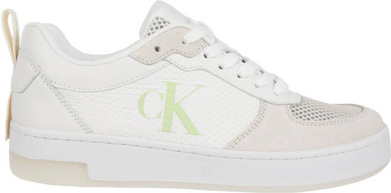 Calvin Klein Witte Lage Sneakers Basket Cupsole Low Xray