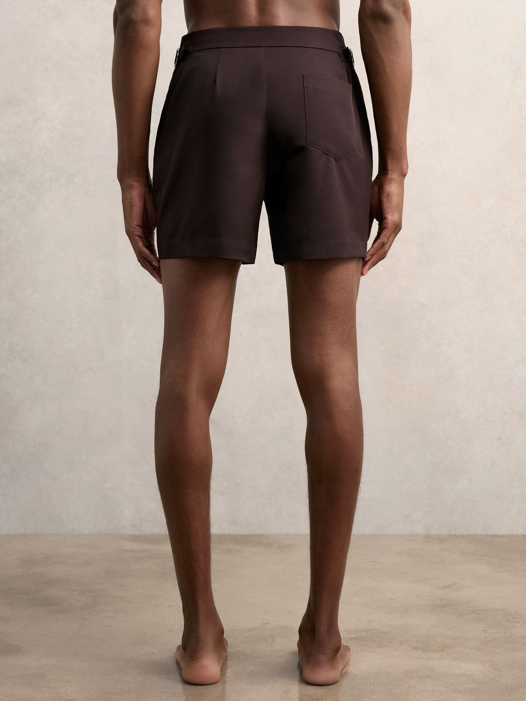 Chocoladebruin - Reiss Sun Side Adjuster zwemshort