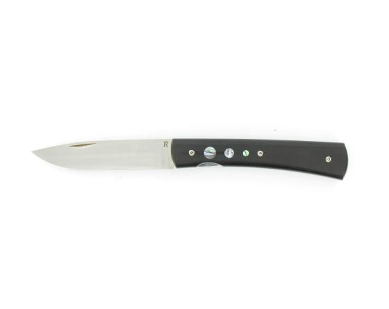 Entretoise Ebène - insert Nacre Couteau de poche par Renoux