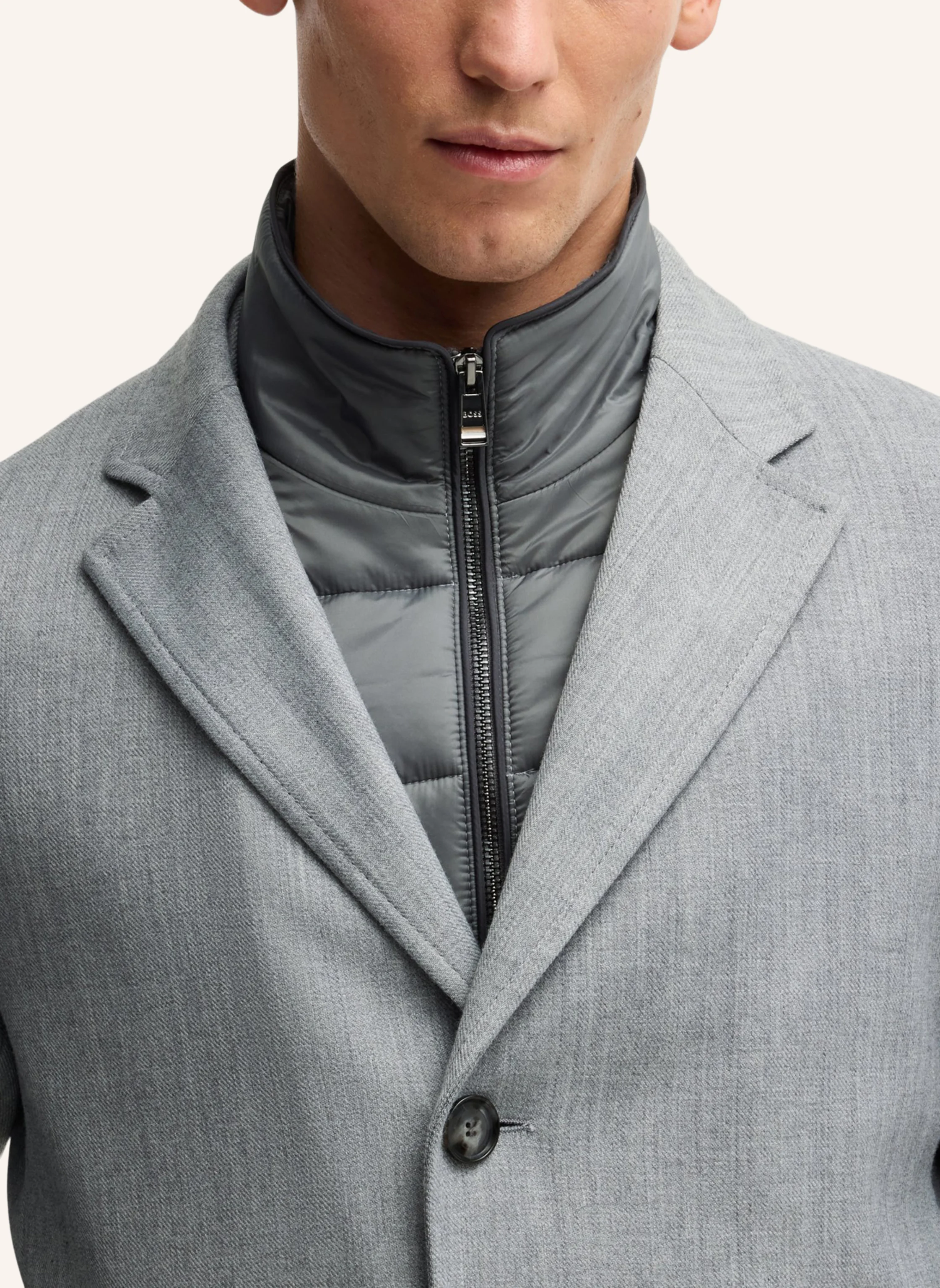 BOSS Klassischer Mantel H-HYDE-BIB-234 Slim Fit