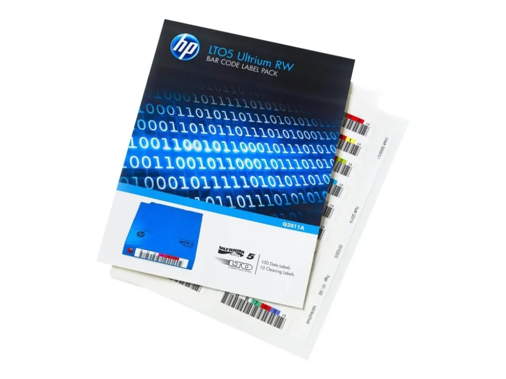 HPE LTO-5 Ultrium RW Bar Code Label Pack - Stregkodeetiketter - for HPE MSL2024, MSL4048, MSL8096; LTO-5 Ultrium; StoreEver MSL4048 LTO-5, MSL6480