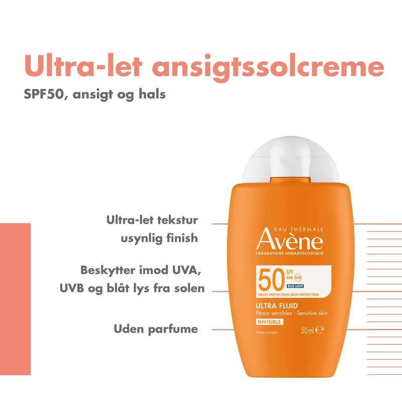 Avène Ultra Fluid Invisible SPF 50 - 50 ml