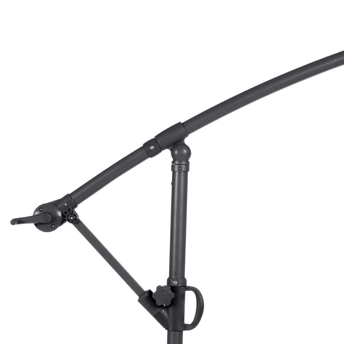 PARASOL DECENTRE 3M JANEIRO ARDOISE