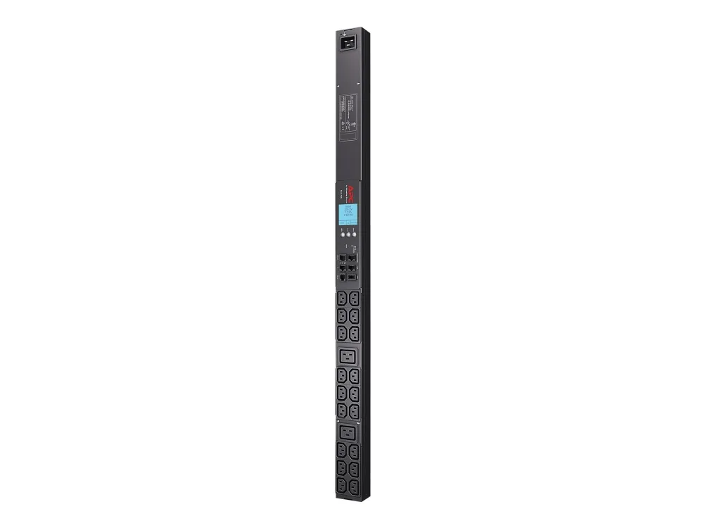 APC Metered Rack PDU - Strømfordelingsenhed (rackversion) - AC 200/208/230 V - RS-232 - input: IEC 60320 C20 - output-stikforbindelser: 20 (power IEC 60320 C13, IEC 60320 C19) - sort - for P/N: AR3106SP, SMX1000C, SMX1500RM2UC, SMX1500RM2UCNC, SMX750