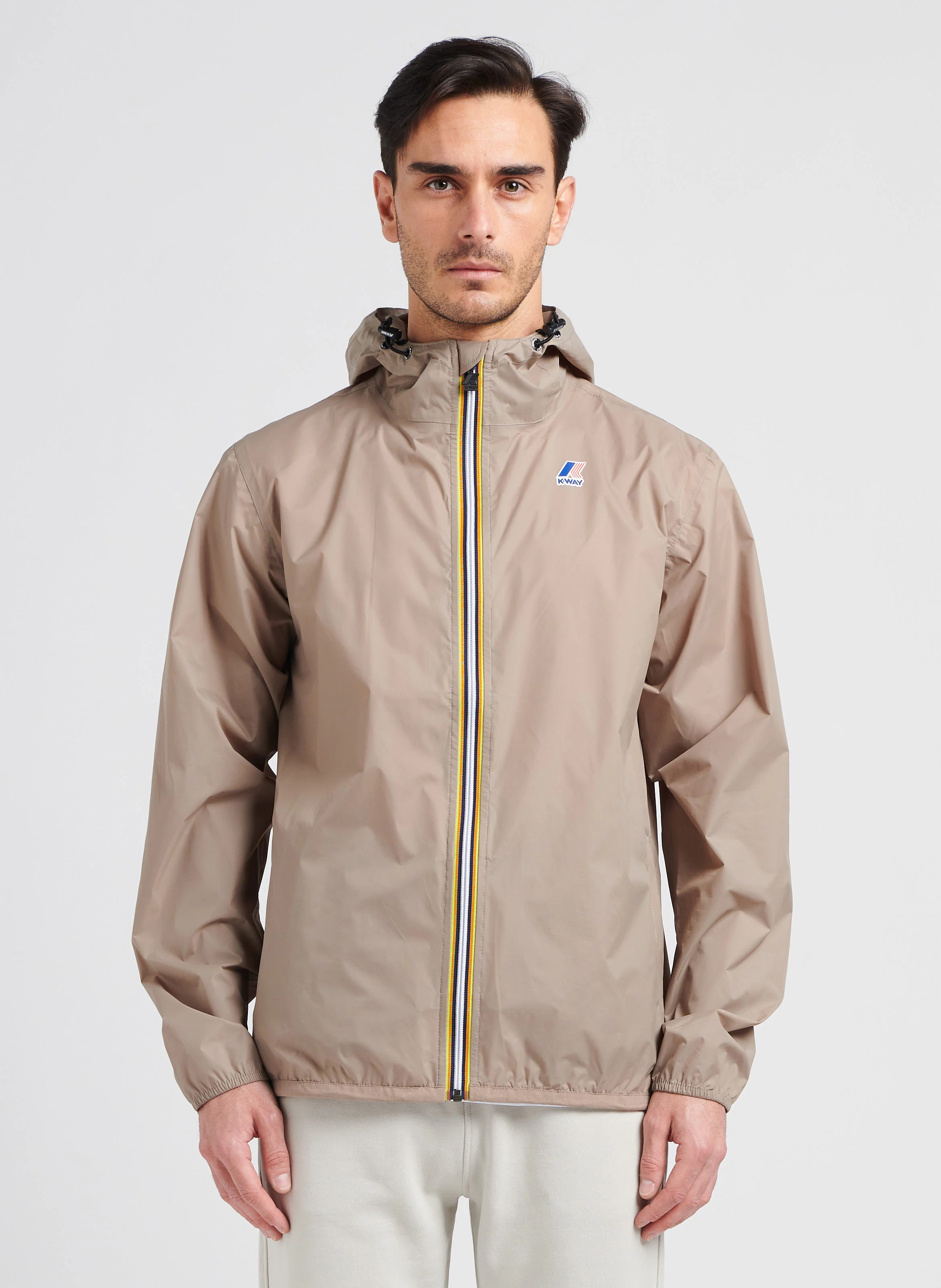 LE VRAI 3.0 CLAUDE - Coupe-vent droit à capuche | Beige