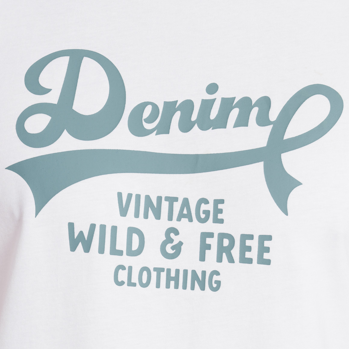 VanVaan Denim Herren T-Shirt mit Print weiss
