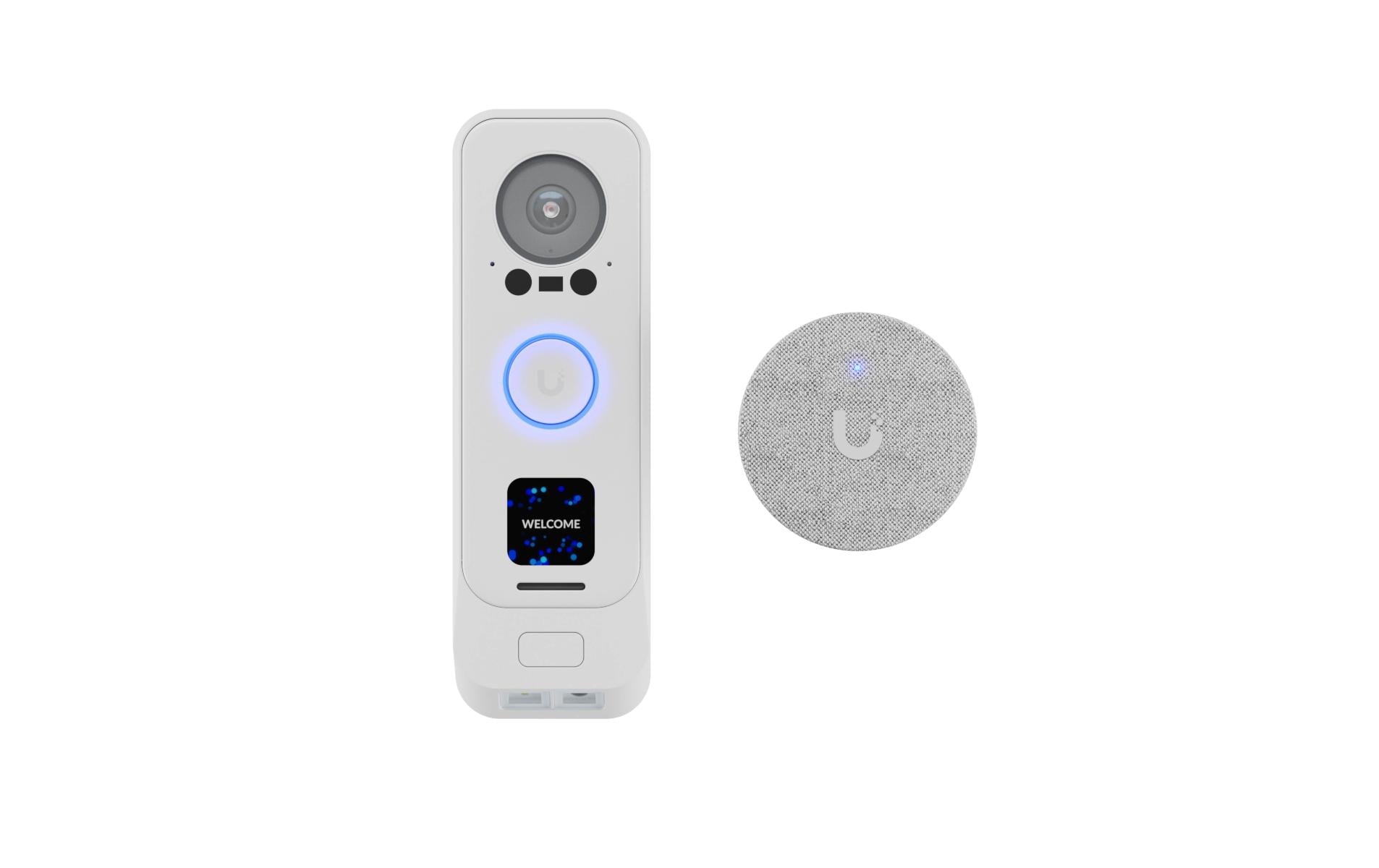 IP Türstation UVC-G4 Doorbell Pro PoE KIT Weiss<br>Premium UniFi Türklingel mit integrierter PoE und PoE-Glocke für einfache Installation