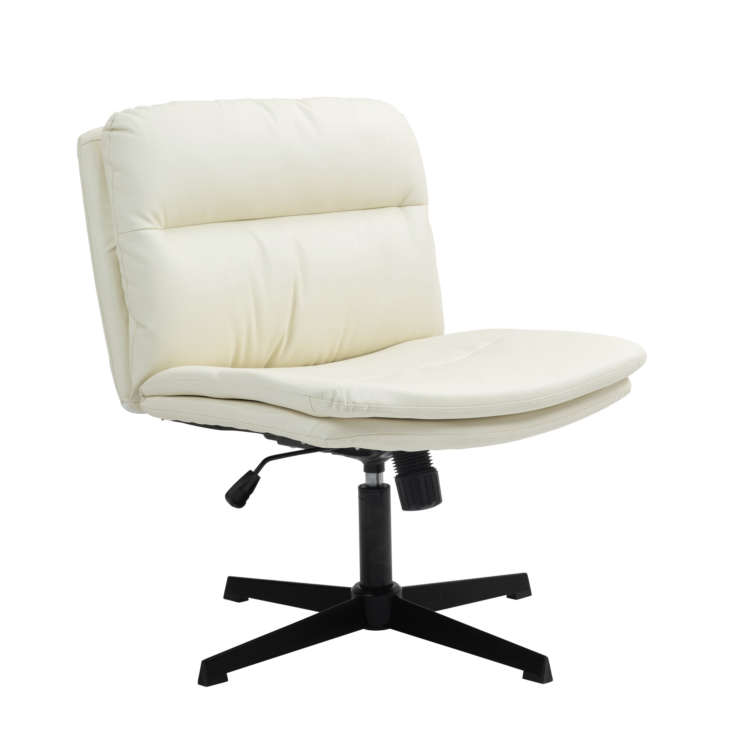 Bürostuhl Leder LYLES beige